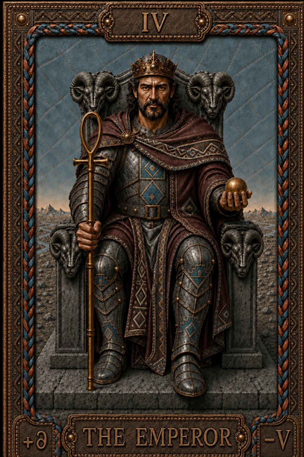 L'Empereur — carte de Tarot de Pavel Medvedev